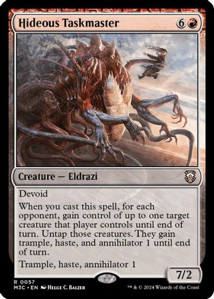 Hideous Taskmaster (Ripple Foil) (M3C-057) - Modern Horizons 3 Commander Foil