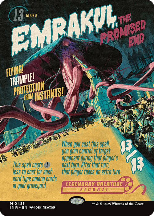 Emrakul, the Promised End (Showcase) (INR-481) - Innistrad Remastered: (Showcase) (Borderless) Foil