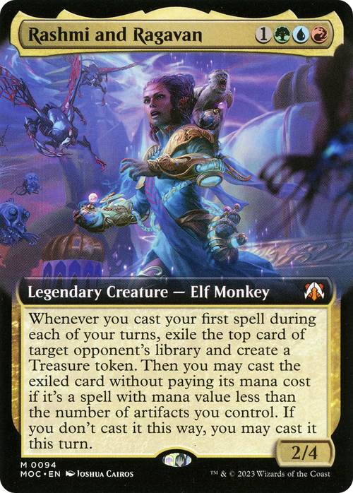 Rashmi and Ragavan (Extended Art) (MOC-094) - March of the Machine Commander: (Extended Art) Foil