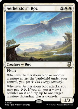 Aetherstorm Roc (Ripple Foil) (M3C-164) - Modern Horizons 3 Commander Foil