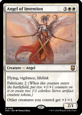 Angel of Invention (Ripple Foil) (M3C-166) - Modern Horizons 3 Commander Foil
