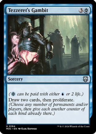 Tezzeret's Gambit (Ripple Foil) (M3C-194) - Modern Horizons 3 Commander Foil