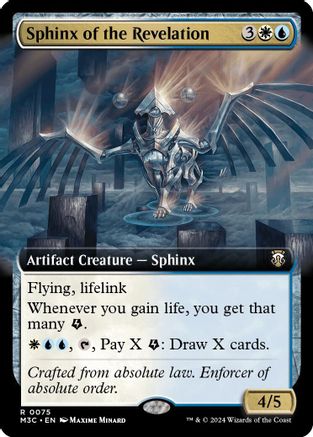 Sphinx of the Revelation (Extended Art) (Ripple Foil) (M3C-075) - Modern Horizons 3 Commander Foil