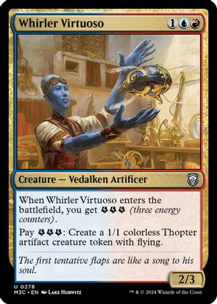 Whirler Virtuoso (Ripple Foil) (M3C-278) - Modern Horizons 3 Commander Foil