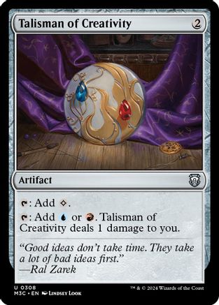 Talisman of Creativity (Ripple Foil) (M3C-308) - Modern Horizons 3 Commander Foil
