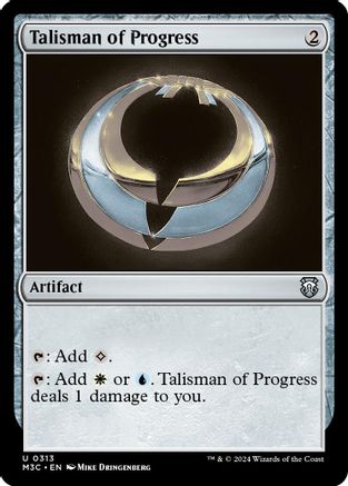 Talisman of Progress (Ripple Foil) (M3C-313) - Modern Horizons 3 Commander Foil