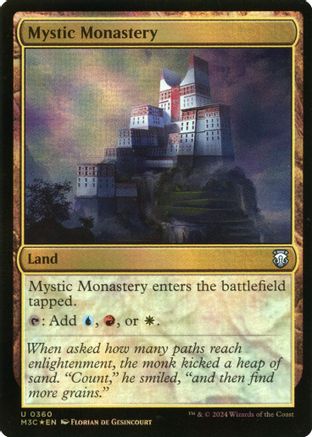 Mystic Monastery (Ripple Foil) (M3C-360) - Modern Horizons 3 Commander Foil