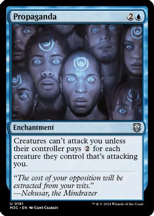 Propaganda (Ripple Foil) (M3C-191) - Modern Horizons 3 Commander Foil