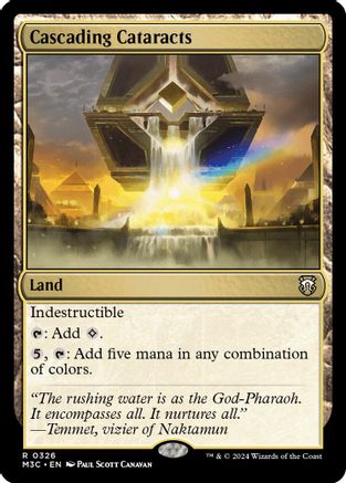 Cascading Cataracts (Ripple Foil) (M3C-326) - Modern Horizons 3 Commander Foil