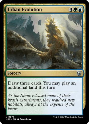Urban Evolution (Ripple Foil) (M3C-276) - Modern Horizons 3 Commander Foil