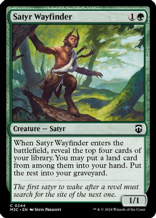 Satyr Wayfinder (Ripple Foil) (M3C-244) - Modern Horizons 3 Commander Foil
