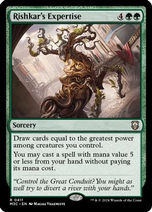 Rishkar's Expertise (Ripple Foil) (M3C-411) - Modern Horizons 3 Commander Foil