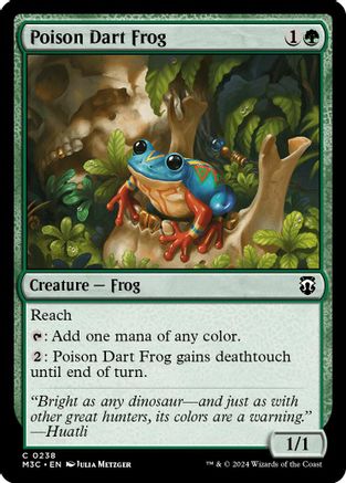 Poison Dart Frog (Ripple Foil) (M3C-238) - Modern Horizons 3 Commander Foil