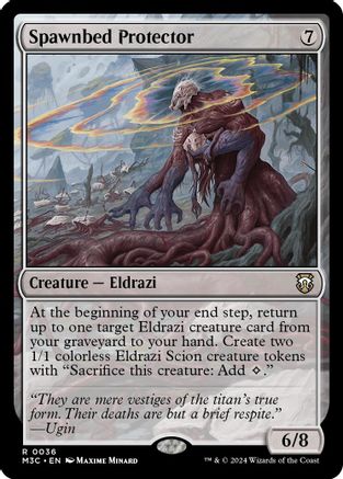 Spawnbed Protector (Ripple Foil) (M3C-036) - Modern Horizons 3 Commander Foil