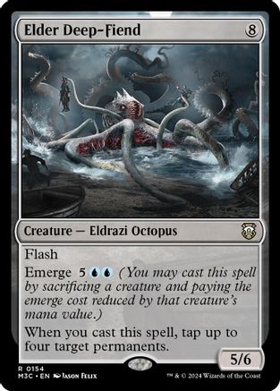 Elder Deep-Fiend (Ripple Foil) (M3C-154) - Modern Horizons 3 Commander Foil