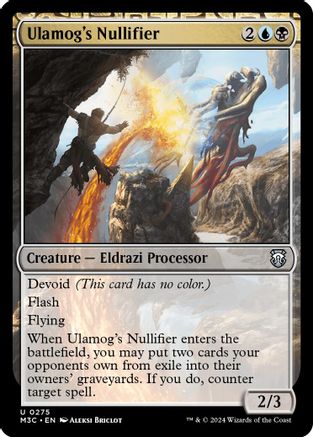 Ulamog's Nullifier (Ripple Foil) (M3C-275) - Modern Horizons 3 Commander Foil