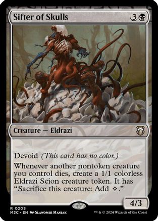 Sifter of Skulls (Ripple Foil) (M3C-203) - Modern Horizons 3 Commander Foil
