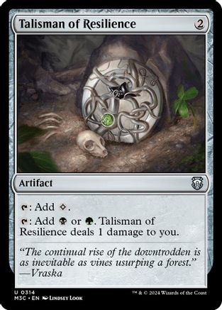 Talisman of Resilience (Ripple Foil) (M3C-314) - Modern Horizons 3 Commander Foil