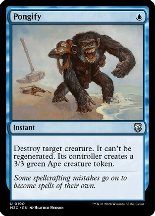 Pongify (Ripple Foil) (M3C-190) - Modern Horizons 3 Commander Foil