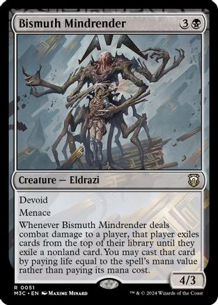 Bismuth Mindrender (Ripple Foil) (M3C-051) - Modern Horizons 3 Commander Foil