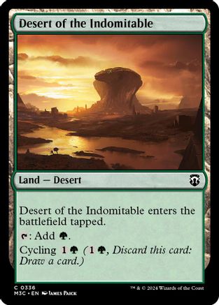 Desert of the Indomitable (Ripple Foil) (M3C-336) - Modern Horizons 3 Commander Foil