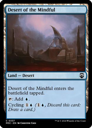 Desert of the Mindful (Ripple Foil) (M3C-337) - Modern Horizons 3 Commander Foil