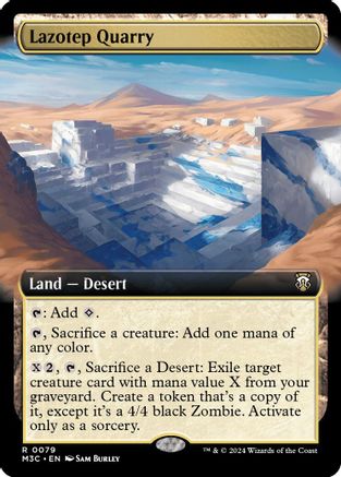 Lazotep Quarry (Extended Art) (Ripple Foil) (M3C-079) - Modern Horizons 3 Commander Foil