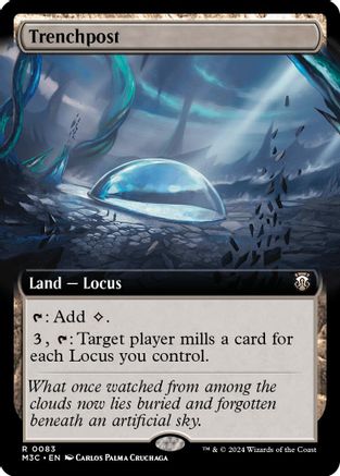 Trenchpost (Extended Art) (Ripple Foil) (M3C-083) - Modern Horizons 3 Commander Foil