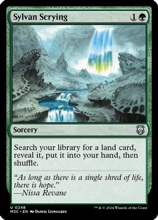 Sylvan Scrying (Ripple Foil) (M3C-248) - Modern Horizons 3 Commander Foil