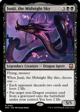 Junji, the Midnight Sky (Ripple Foil) (M3C-199) - Modern Horizons 3 Commander Foil