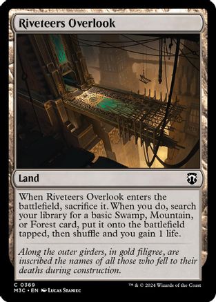 Riveteers Overlook (Ripple Foil) (M3C-369) - Modern Horizons 3 Commander Foil