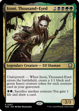 Izoni, Thousand-Eyed (Ripple Foil) (M3C-267) - Modern Horizons 3 Commander Foil