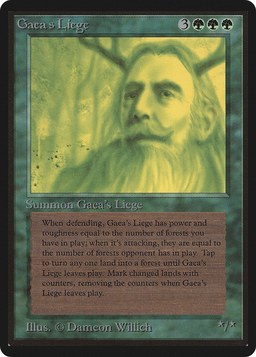 Gaea's Liege (LEB-) - Limited Edition Beta