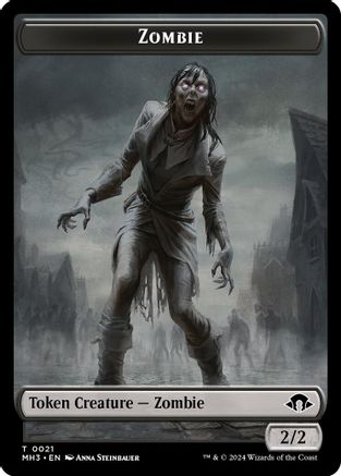 Zombie // Insect (0027) Double-Sided Token (MH3-21 // 27) - Modern Horizons 3