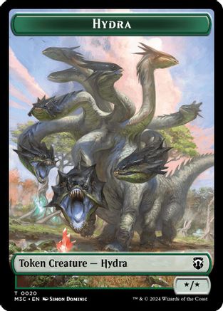 Hydra // Boar Double-Sided Token (M3C-20 // 17) - Modern Horizons 3 Commander