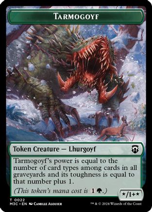 Tarmogoyf // Saproling Double-Sided Token (M3C-22 // 21) - Modern Horizons 3 Commander