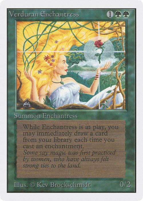 Verduran Enchantress (2ED-) - Unlimited Edition
