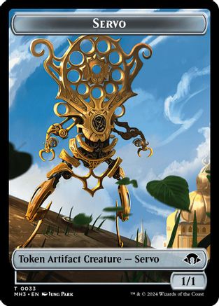 Servo // Angel Double-Sided Token (MH3-33 // 3) - Modern Horizons 3 Foil