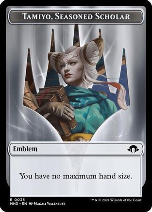 Emblem - Tamiyo, Seasoned Scholar (MH3-035) - Modern Horizons 3