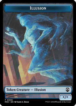 Illusion (Ripple Foil) // Servo Double-Sided Token (M3C-6 // 33) - Modern Horizons 3 Commander Foil