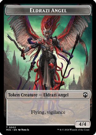 Eldrazi Angel (Ripple Foil) // Copy Double-Sided Token (M3C-2 // 1) - Modern Horizons 3 Commander Foil
