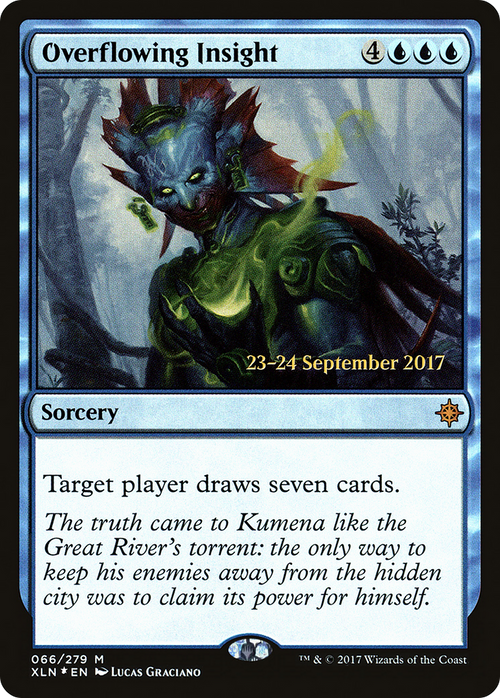 Overflowing Insight (PRE-66S) - Ixalan Promos Foil
