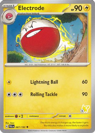 Electrode - Pikachu 6  Battle Academy 2024 - Uncommon