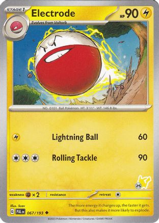Electrode - Pikachu 25  Battle Academy 2024 - Uncommon
