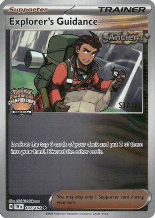 Explorer's Guidance (Regional Championships) [Staff] 147/162  - Reverse Holofoil League & Championship Cards - Uncommon