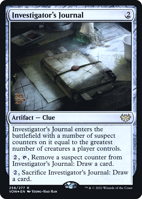 Investigator's Journal (PRE-258) - Innistrad: Crimson Vow Promos Foil