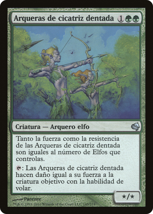 Jagged-Scar Archers (Spanish) - "Arqueras de cicatriz dentada" (PS11-145) - Salvat 2011