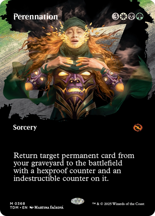 Perennation (Borderless) (TDM-368) - Tarkir: Dragonstorm: (Showcase)