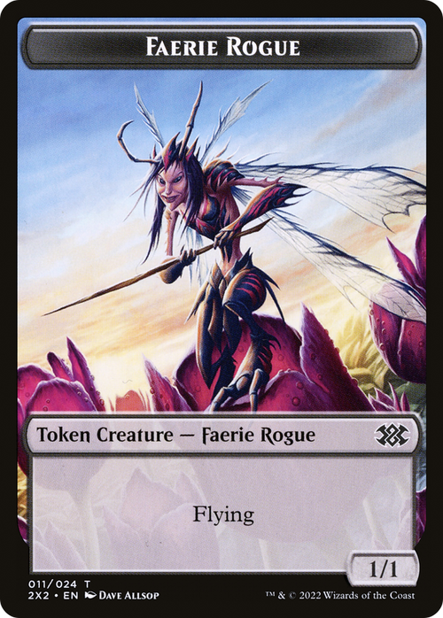 Faerie Rogue (T2X2-011) - Double Masters 2022 Tokens Foil