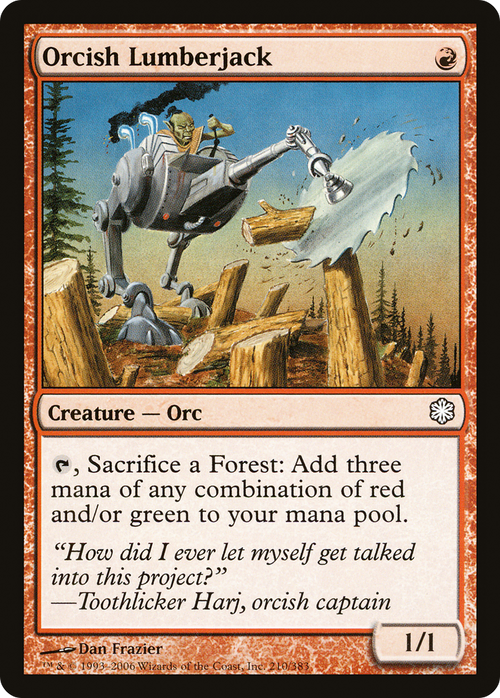 Orcish Lumberjack (CTD-210) - Coldsnap Theme Decks